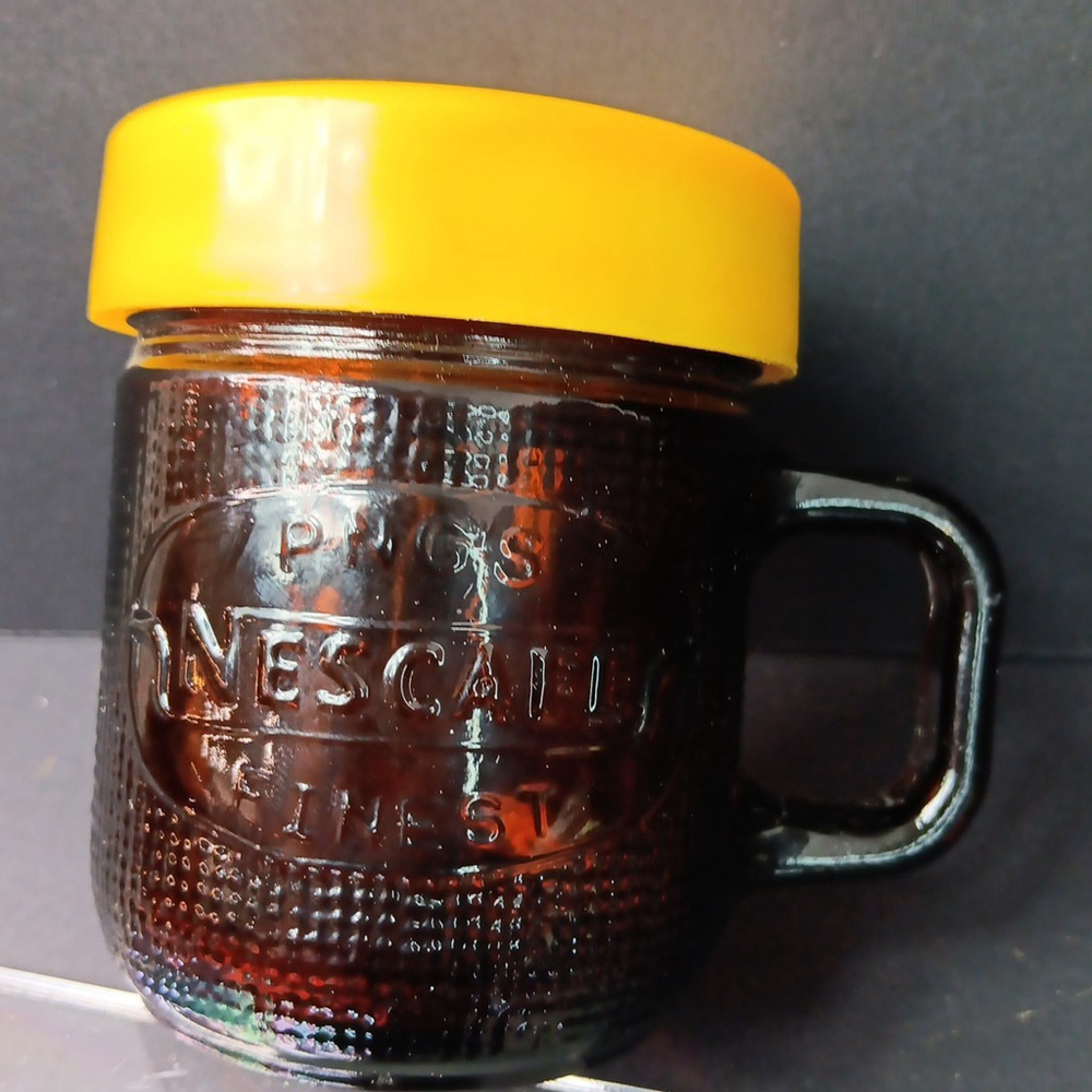 Rare Vintage Nescafe Nestle Coffee Mug With Lid PNG's Coffee Mug 80s-90s